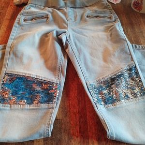 NWOT Justice sequin jeans